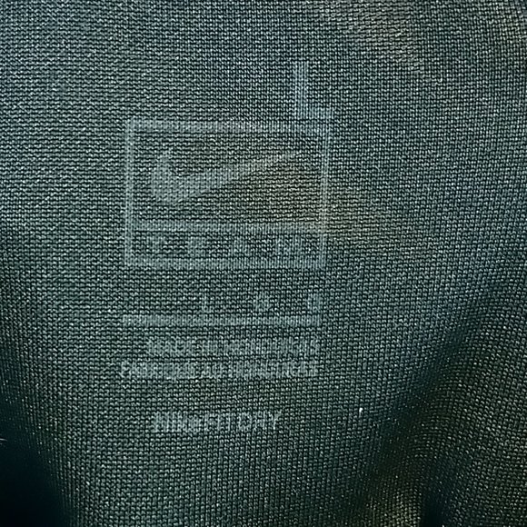 Nike Dry Fit Men Black Polo Shirt Size L - Picture 6 of 8